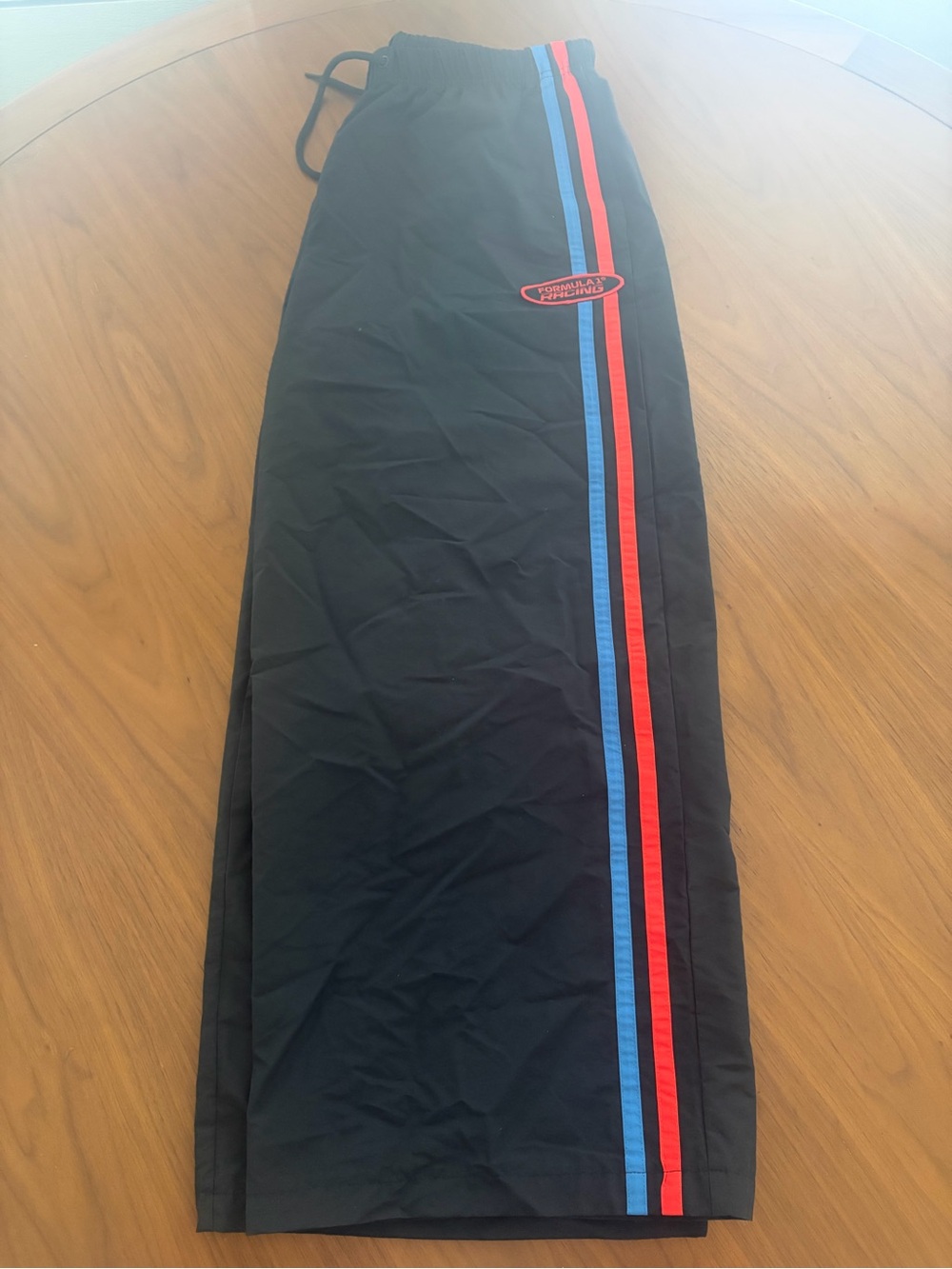 Official Formula 1 x PacSun Ultra Wide Leg Track Pants in Black